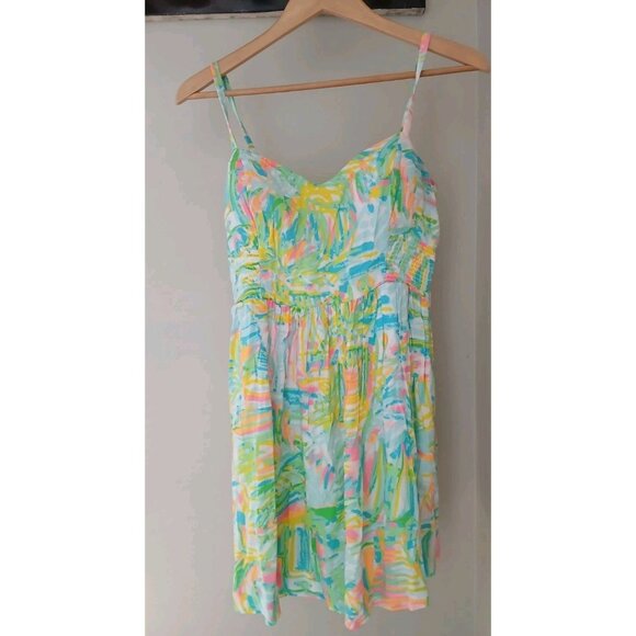 Lilly Pulitzer Christine Dress Sea Salt and Sun Size 6 Sleeveless Mini Blue - Picture 1 of 12